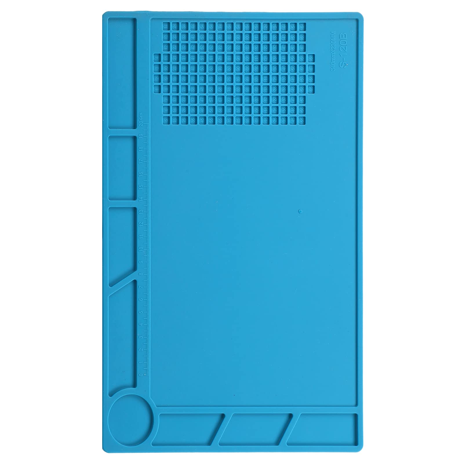 High-Temperature Silicone Soldering Mat - Heat Resistant Welding Pad for Electronics Repair & DIY Projects (12
