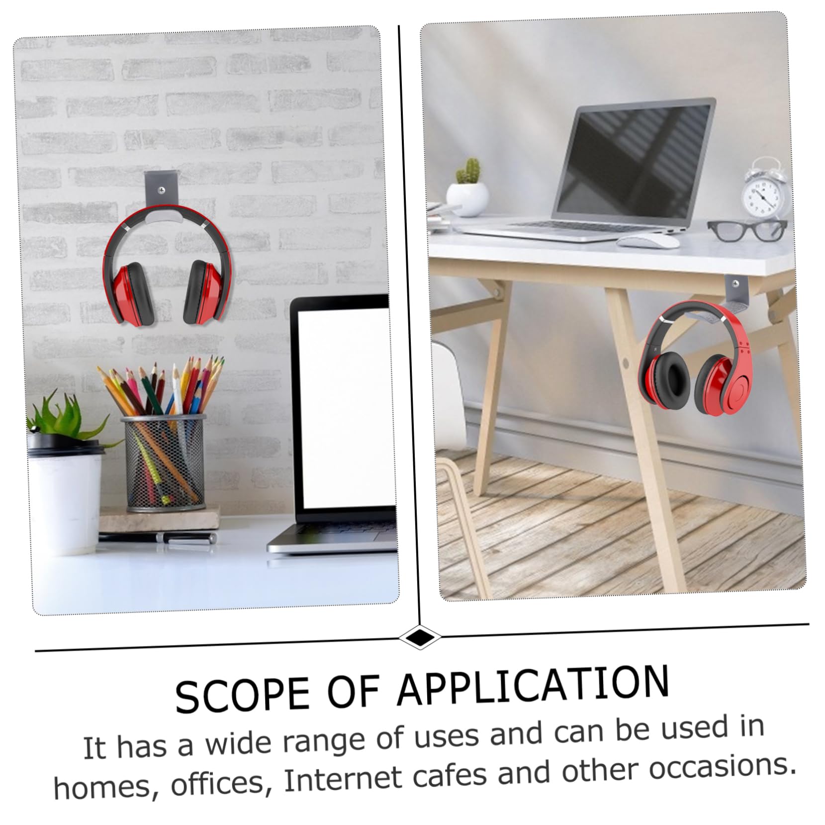 Premium Headphone Stand - Durable & Lightweight Desk Display Holder for Gaming Headsets, Studio Headphones | Perfect for Office, Home, Gaming Setup & Travel Accessories