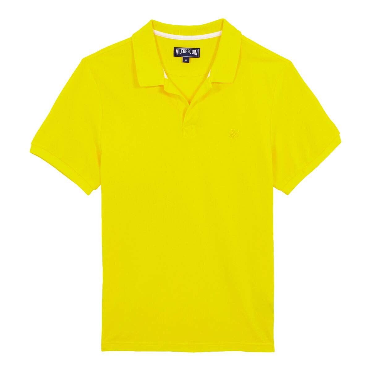 Vilebrequin Men's Premium Cotton Polo Shirt - Classic Solid Color Short Sleeve Casual Shirt for Summer, Beach, Golf & Vacation Wear