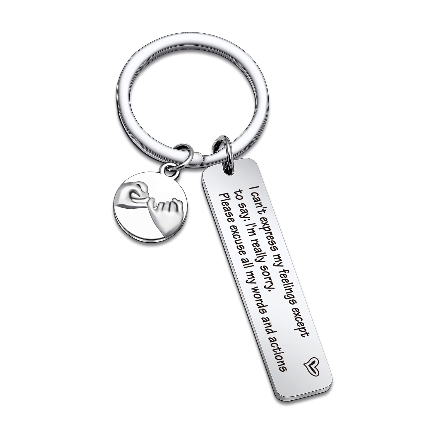NOTHERS RSZOTW Apology Keychain for Wife, Girlfriend, Sister & BFF - Thoughtful Jewelry Gift for Her (Perfect for Birthdays, Anniversaries & Saying Sorry)