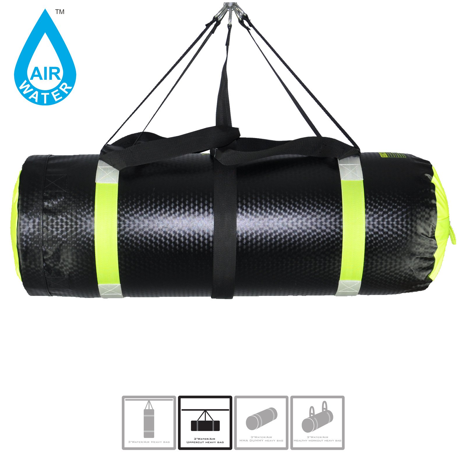 MaxxMMA Heavy Punching Bag for MMA, Boxing & Kickboxing Training - Water or Air Fillable - Perfect for Home Gym, Garage & Martial Arts Studio