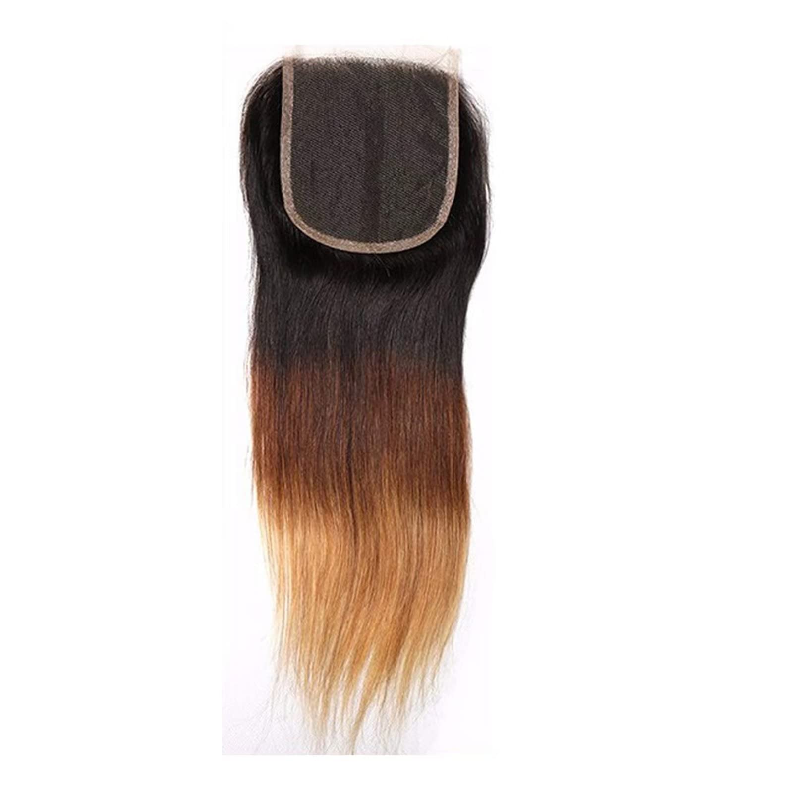 10A Ombre Straight Human Hair Weave Extensions 3 Bundles (12