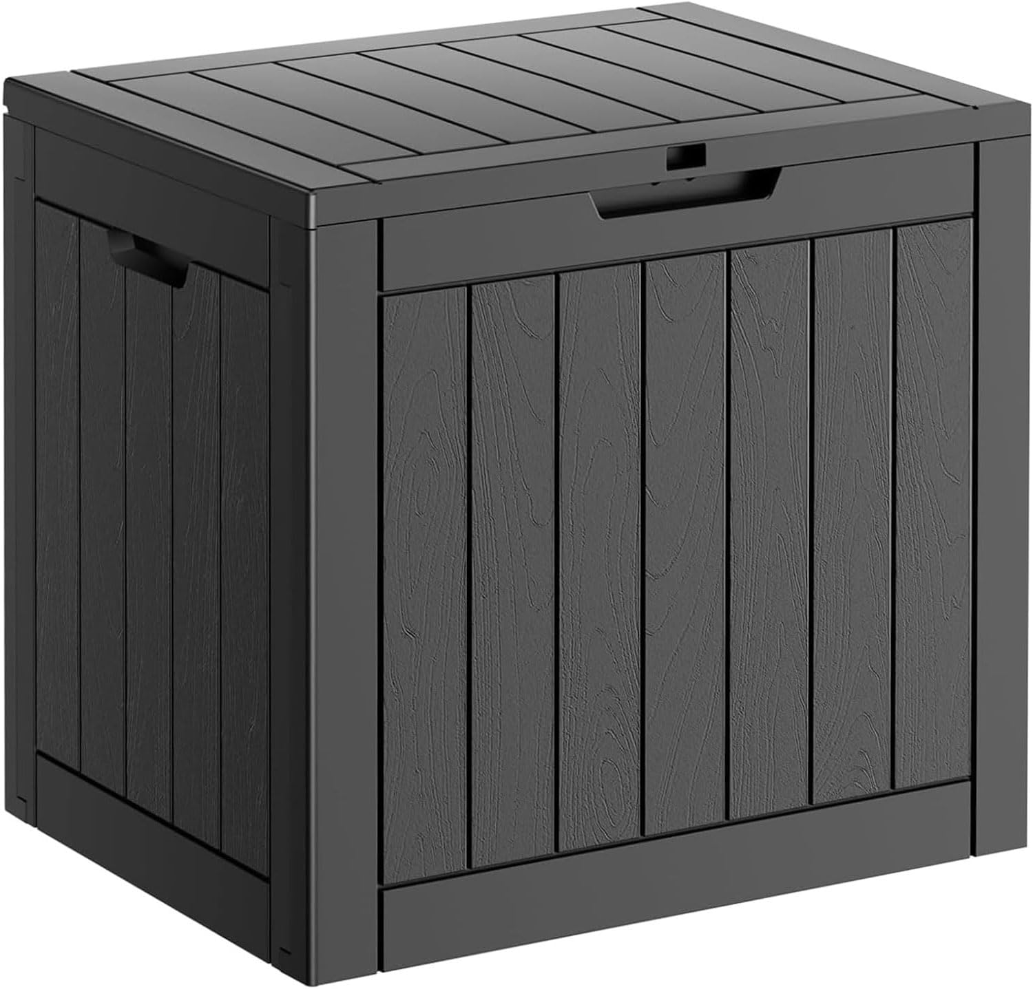 32 Gallon Waterproof Deck Box - Lockable Outdoor Storage for Garden Tools, Pool Accessories, Patio Furniture & Cushions | Durable Resin Indoor/Outdoor Storage Bench for Backyard, Poolside & Patio Organization