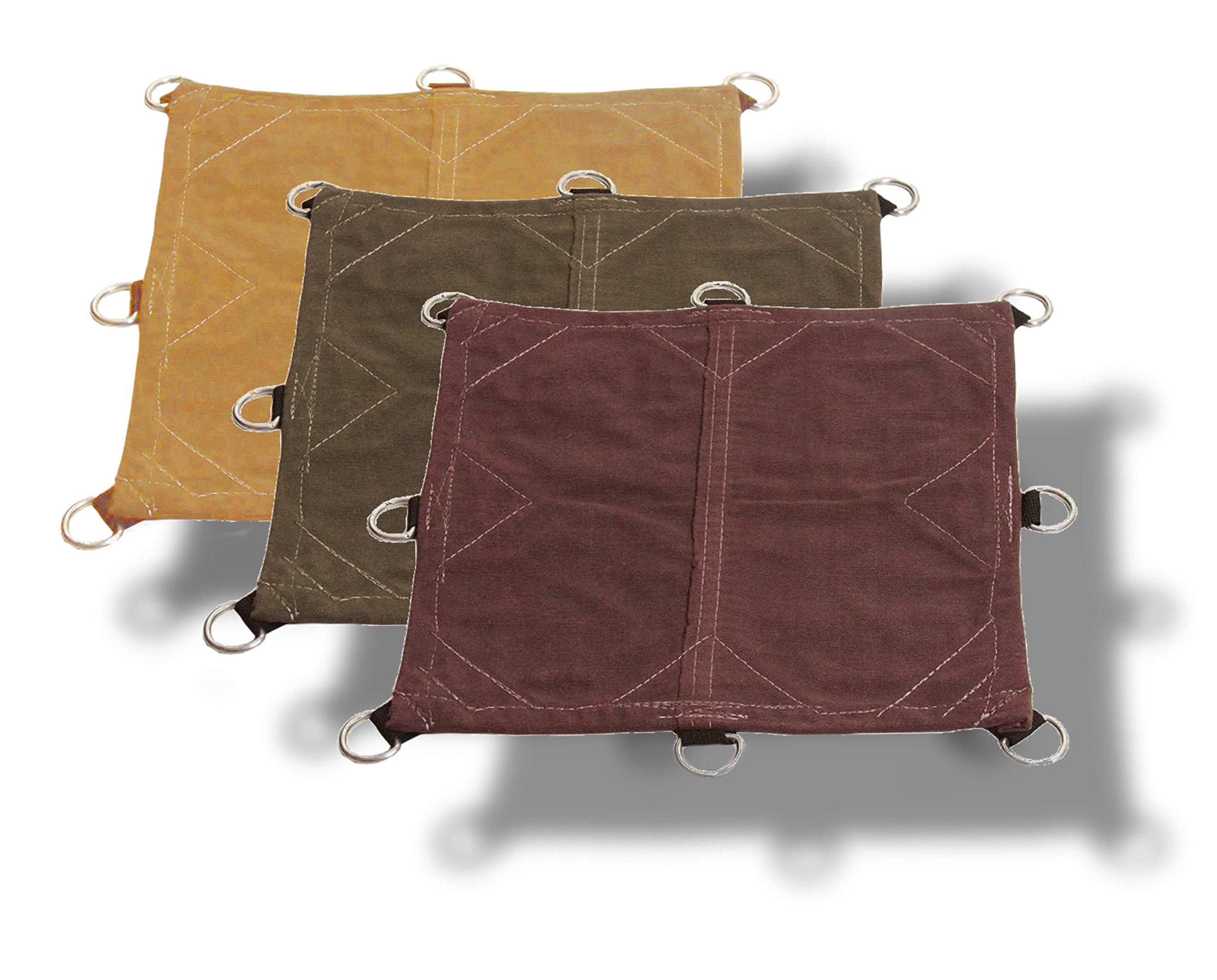 10x30 16oz Heavy Duty Canvas Tarp with Rustproof D-Rings - Waterproof, Tear-Resistant for Camping, Construction & Outdoor Protection