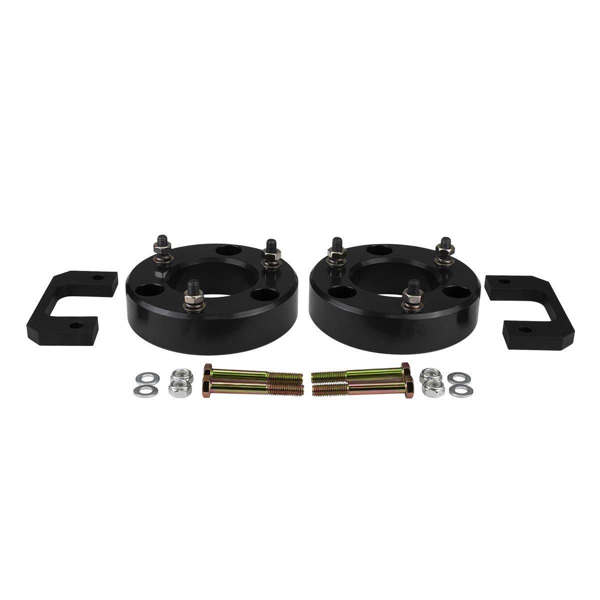 Liftcraft 3.5 Inch Lift Kit for 2007-2022 Chevy Silverado & GMC Sierra 1500 - Front Billet Upper/Lower Delrin Strut Spacers - 2WD/4WD Leveling Kit (Black) | Off-Road Suspension Upgrade for Enhanced Ground Clearance