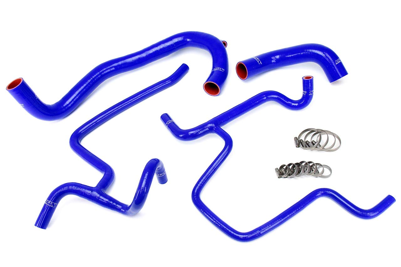 HPS 57-1328-BLUE High Performance Silicone Radiator Hose Kit - Coolant Replacement for Enhanced Engine Cooling - Perfect for Car, Truck & Off-Road Vehicle Upgrades
