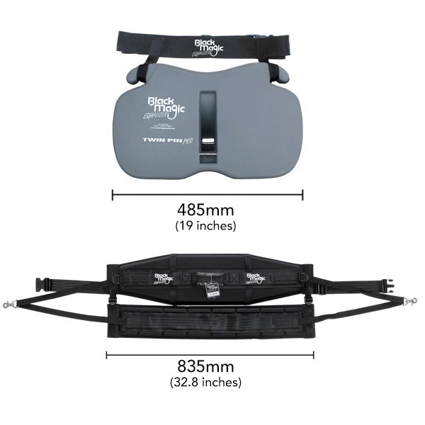 Black Magic Equalizer Twin Pin Pro Belt & Harness Set for Weightlifting, Powerlifting & Strength Training - Premium Gym Equipment for Serious Athletes