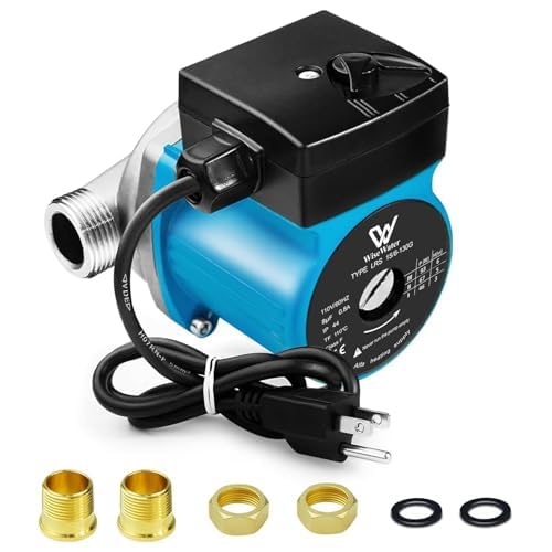 WiseWater 3-Speed Stainless Steel Hot Water Recirculating Pump with 3/4