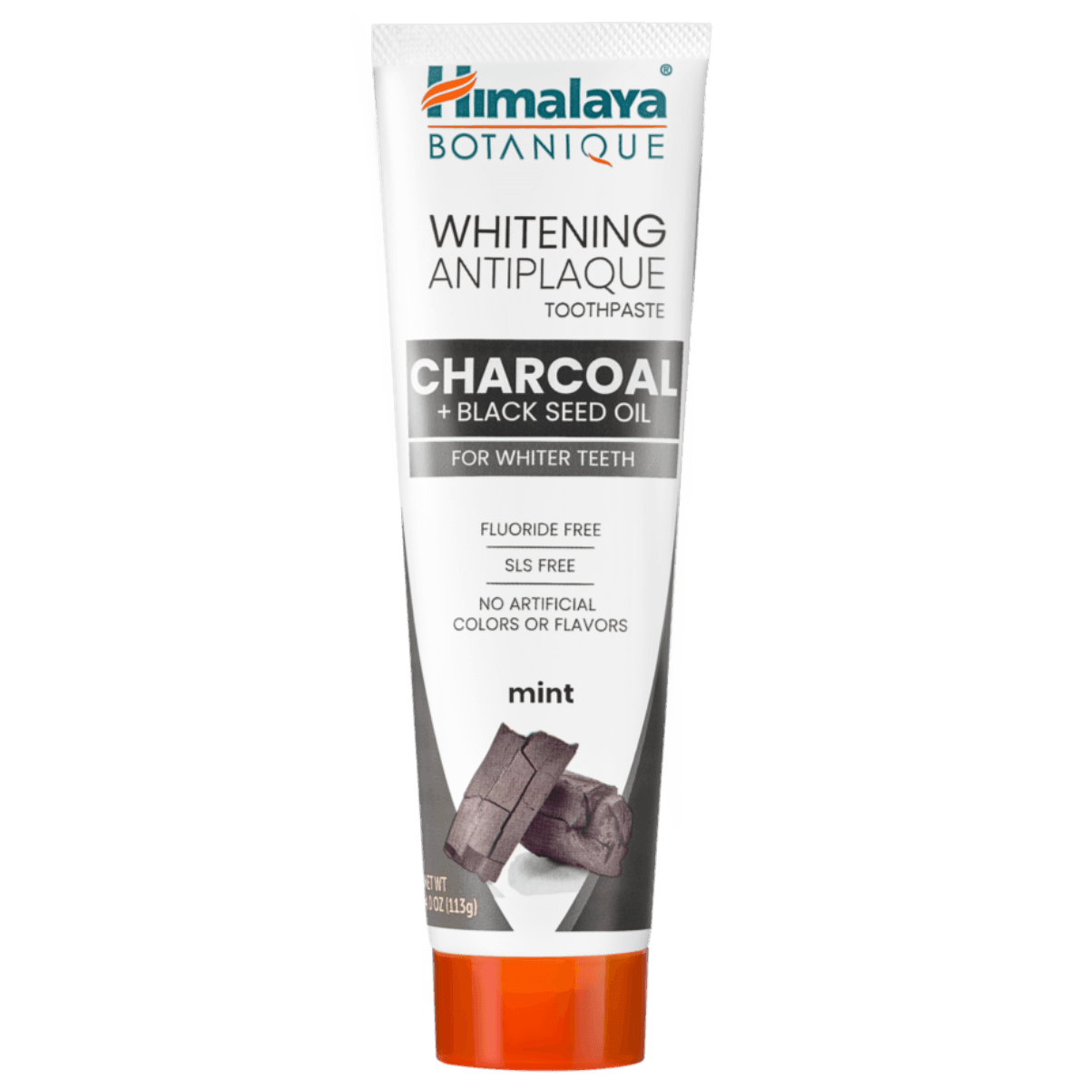Himalaya Charcoal & Black Seed Oil Whitening Antiplaque Toothpaste 113g - Natural Teeth Whitening & Plaque Removal for Fresh Breath - Perfect for Daily Oral Care & Stain Removal