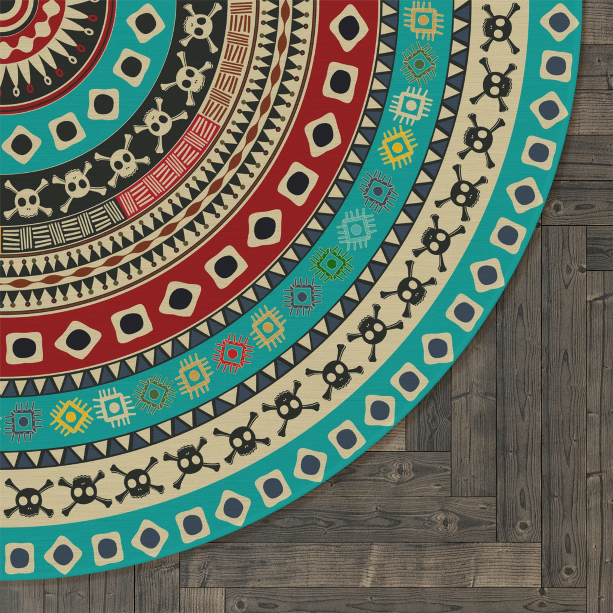 Soft Chenille Polyester Round Accent Rug - Perfect for Living Room, Bedroom & Office Decor - Adds Cozy Style to Any Space