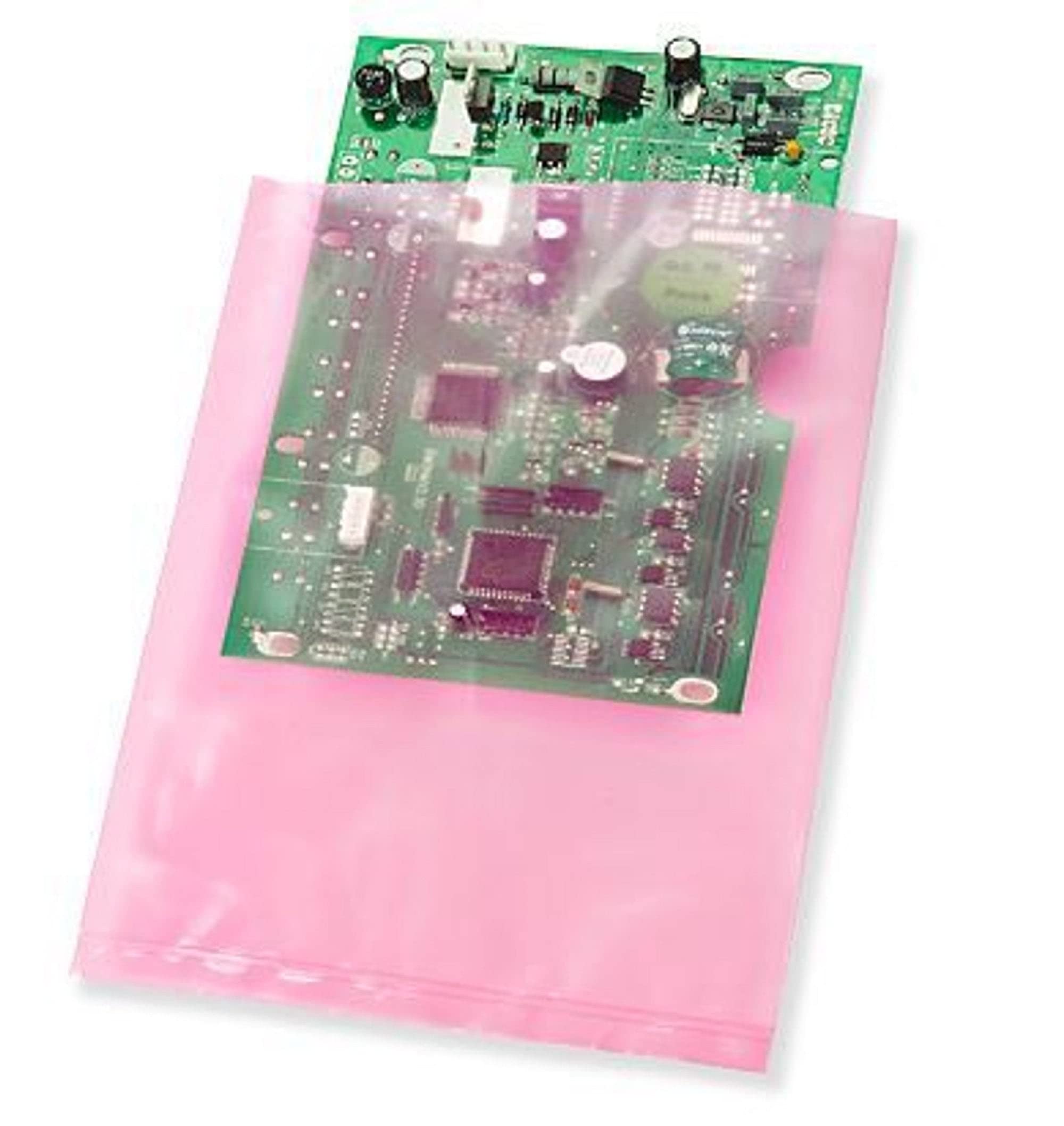 Pink Anti-Static Plastic Flat Bags 5