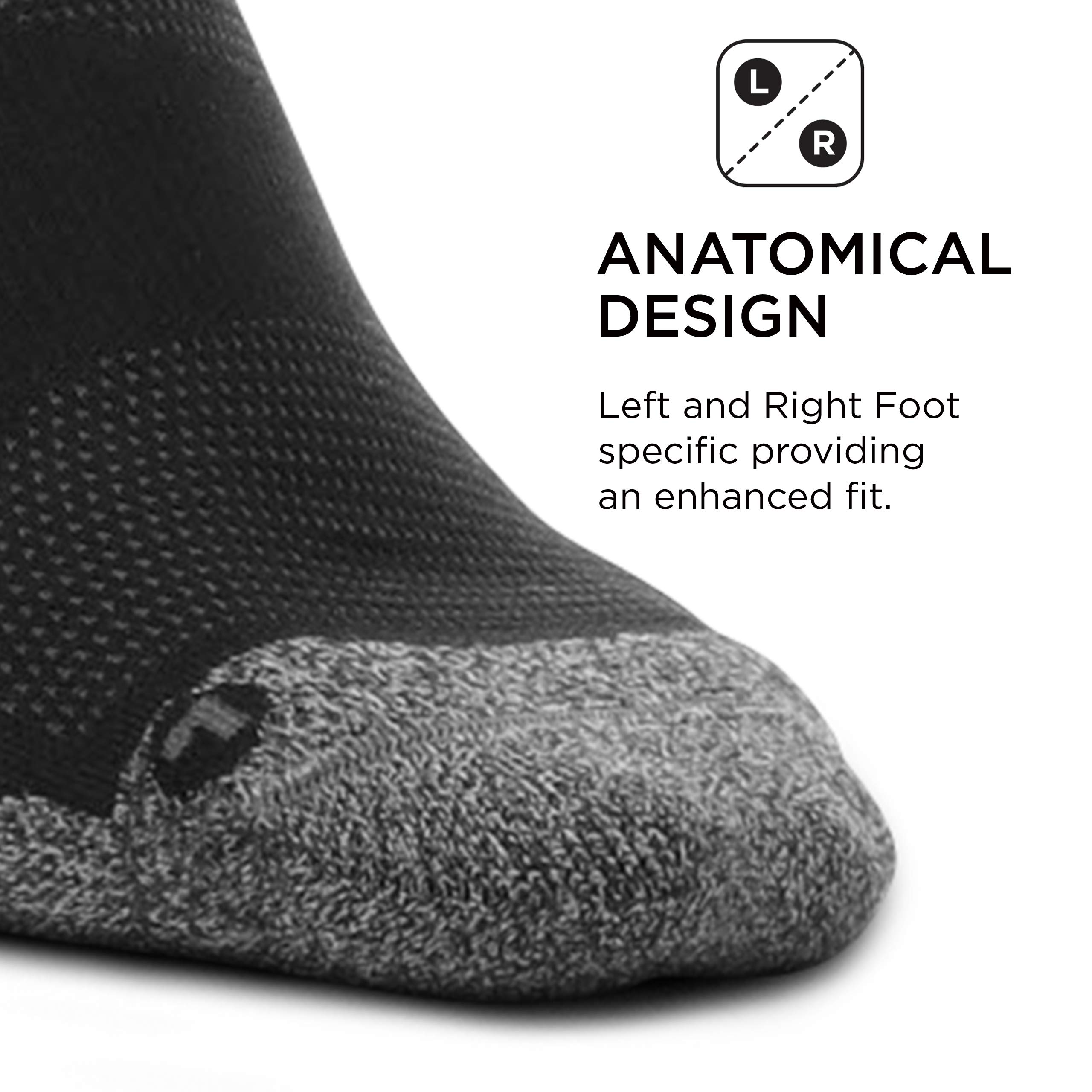 Feetures Compression Knee High Socks - Graduated Compression Socks for Women & Men (1 Pair) - Best for Running, Travel & Circulation Support