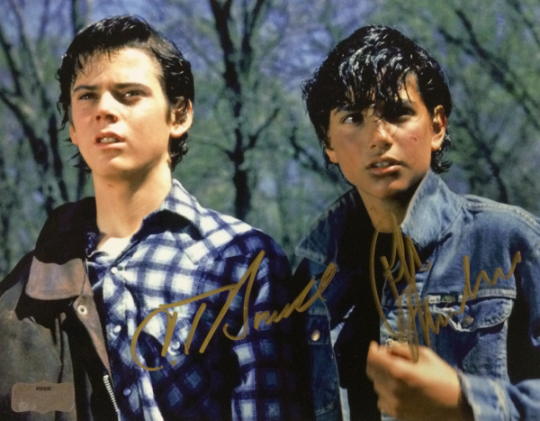 Ralph Macchio & C. Thomas Howell Signed The Outsiders 8x10 Photo - Authentic Autograph Collectible for Movie Memorabilia Fans - Perfect for Home Theater Decor, Man Cave, or Gift for 80s Film Lovers