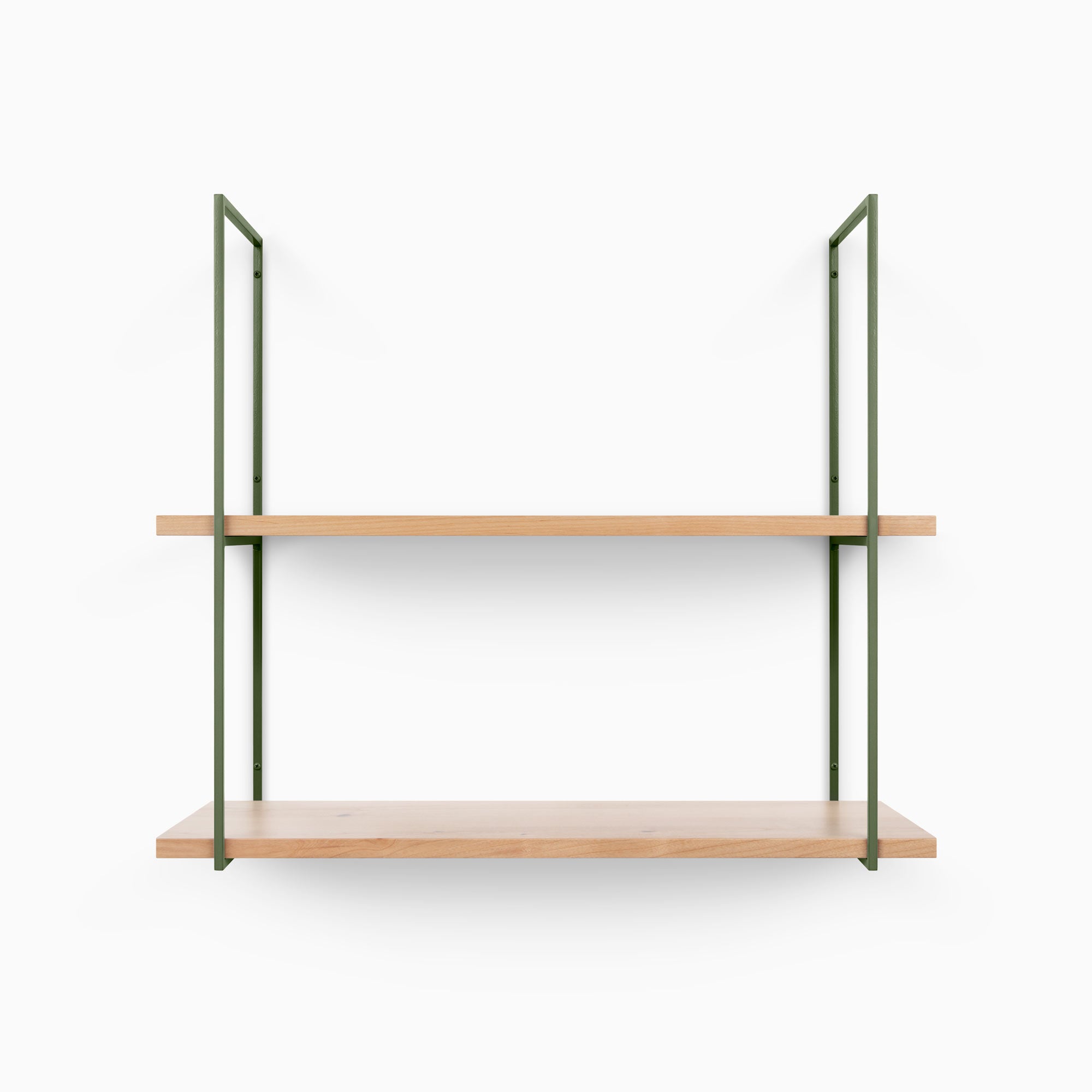 Lloyd Alder 2 Tier Wooden Shelf - Rustic Wall Mounted Storage Organizer for Bathroom, Kitchen & Living Room - Perfect for Displaying Decor, Plants & Essentials