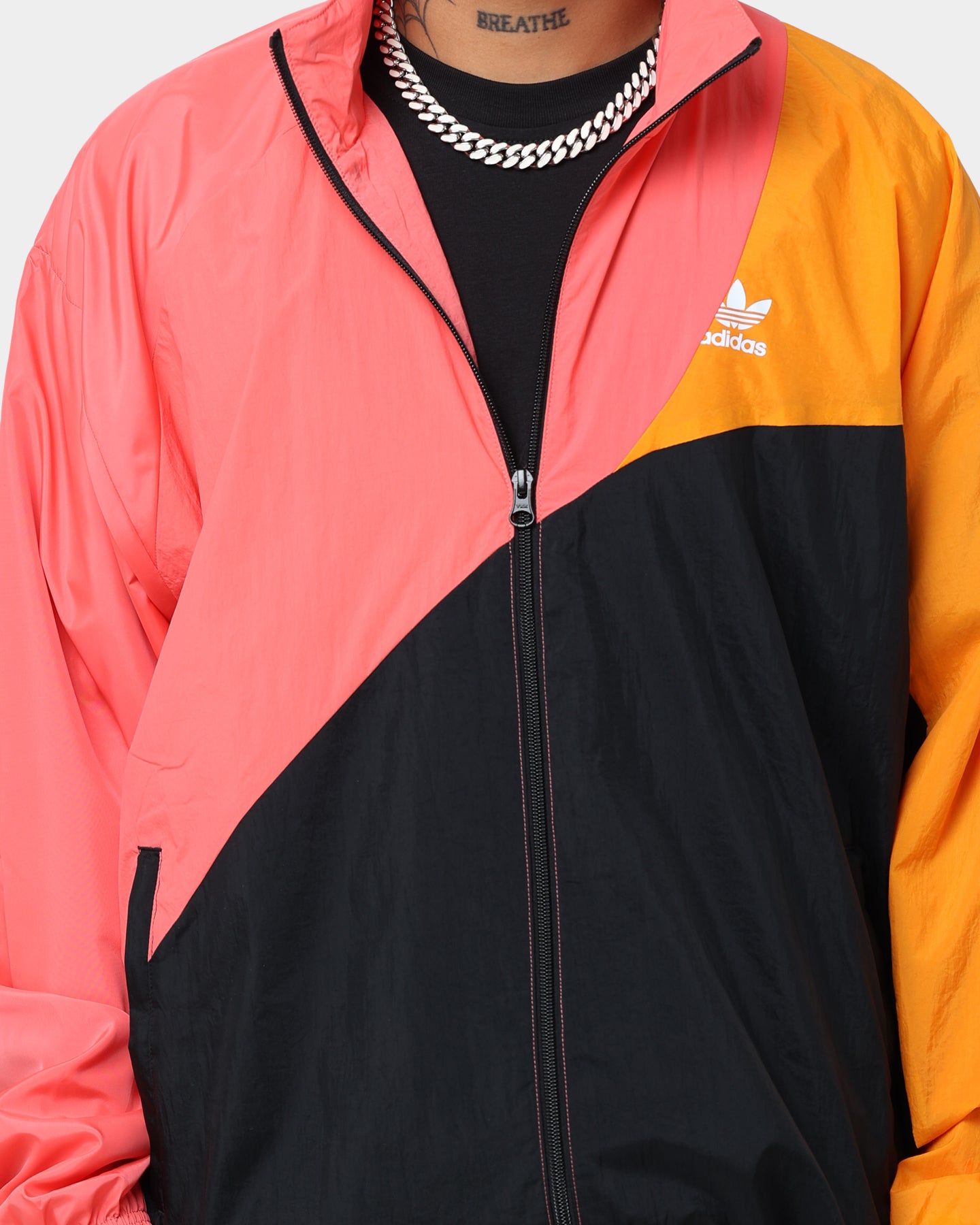 Adidas Adicolor Colorblock Track Jacket for Men & Women - Black/Semi Turb - Lightweight Running & Training Jacket - Perfect for Gym, Jogging & Casual Wear