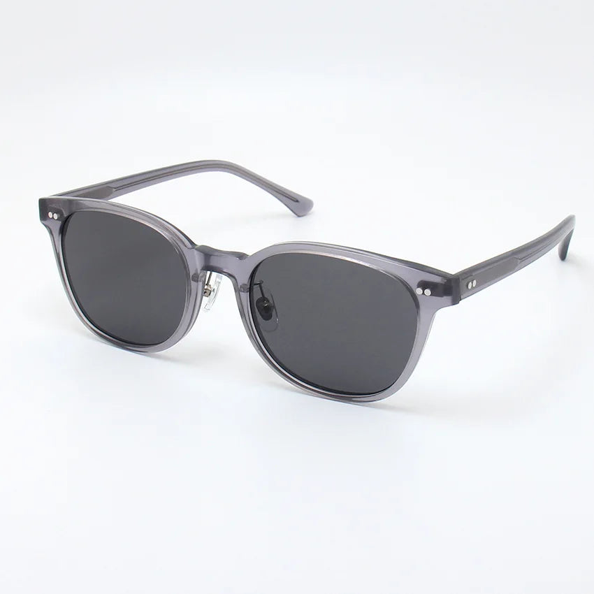 Black Unisex Square Polarized Sunglasses - Full Rim Acetate Frame UV400 Protection for Men & Women - Perfect for Driving, Beach, and Outdoor Activities