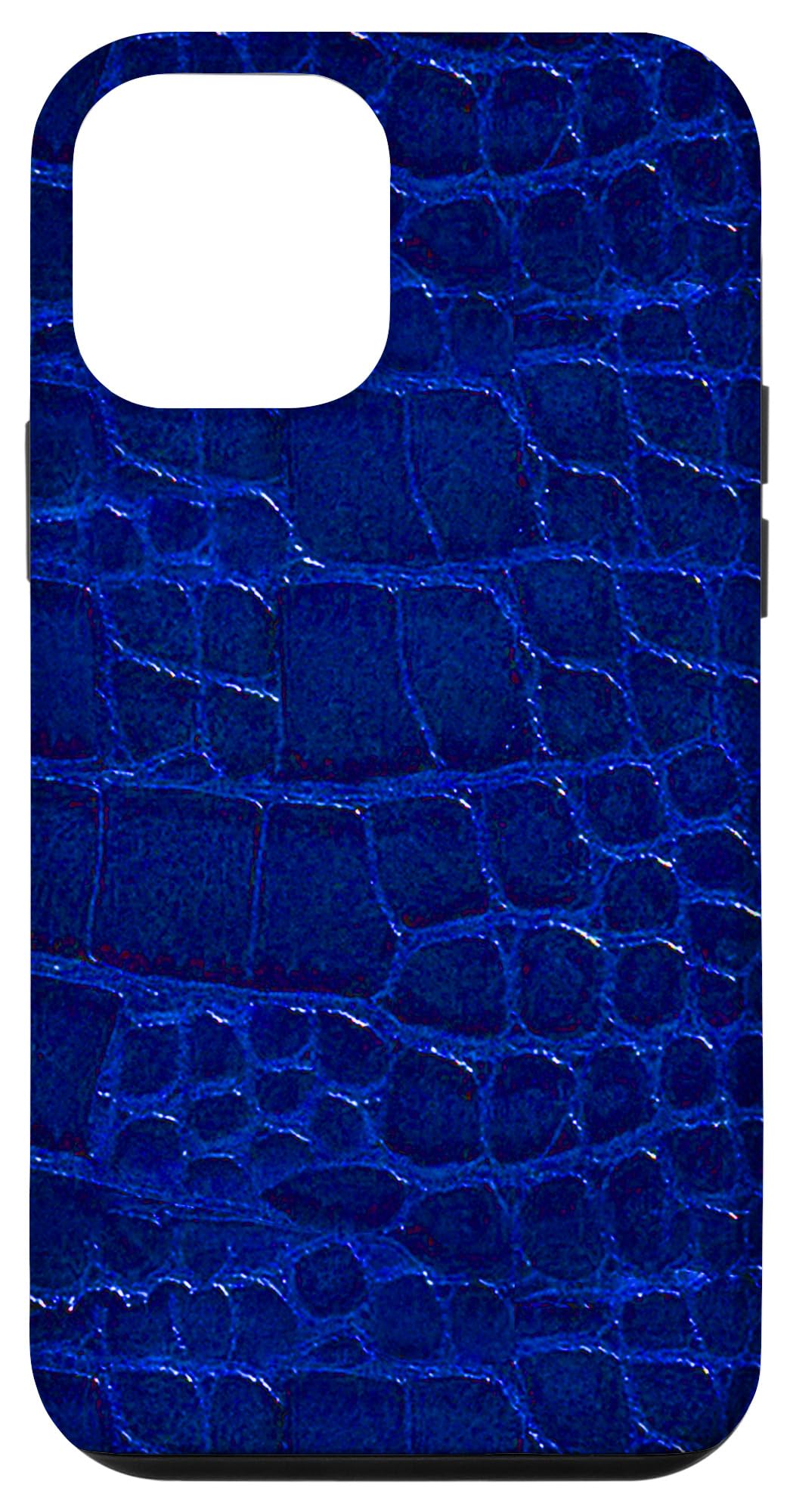 iPhone 12 Mini Case - Premium Genuine Crocodile Leather Cover with Luxury Texture (Royal Ocean Blue) | Slim Protective Phone Case for Everyday Use & Business Occasions