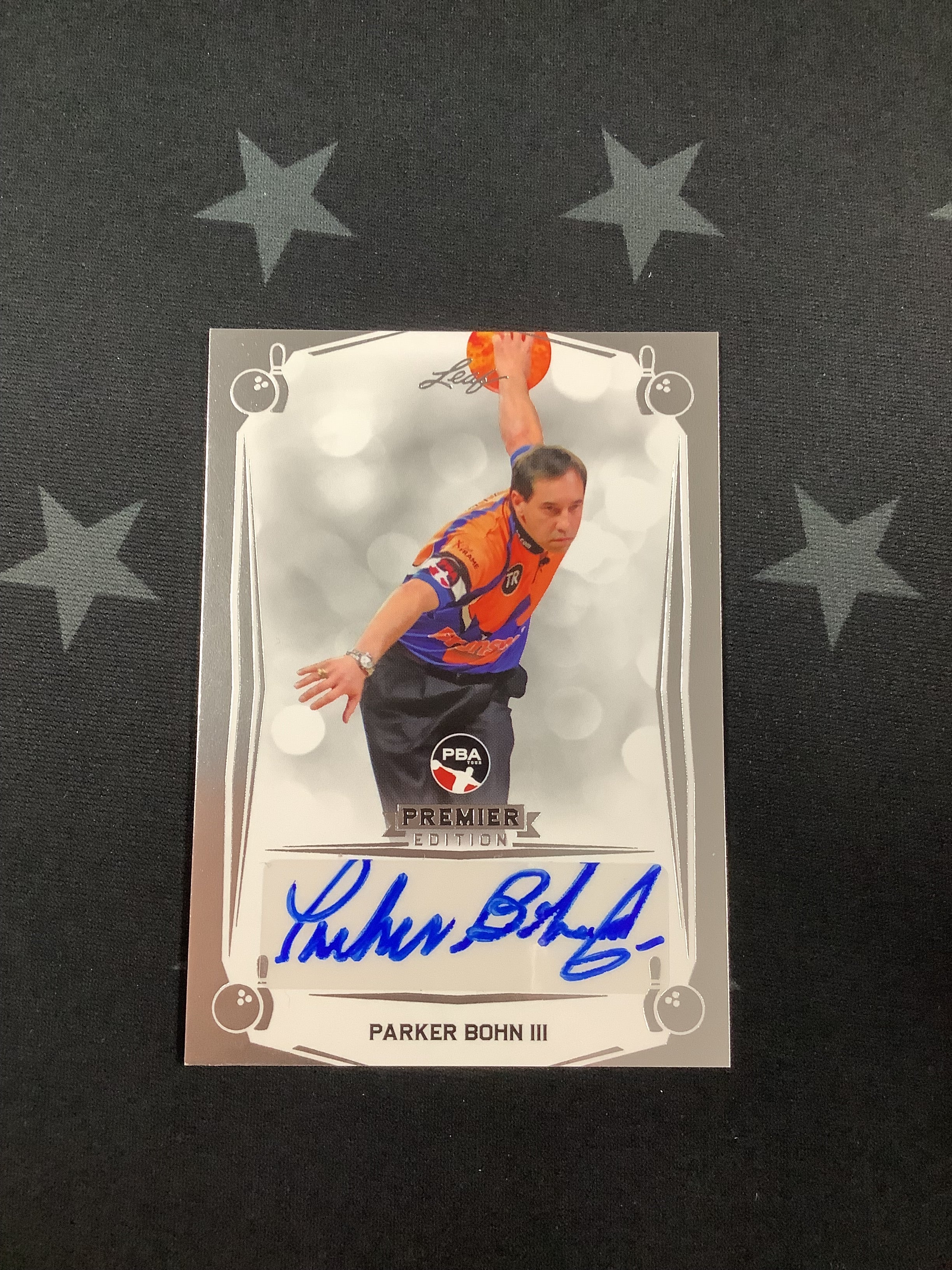 2023 LEAF PREMIER EDITION PBA PARKER BOHN III BASE AUTO #BA PBI - Rare Bowling Trading Card for Collectors & Sports Memorabilia Enthusiasts - Perfect for Display Cases, Trading, and Investment