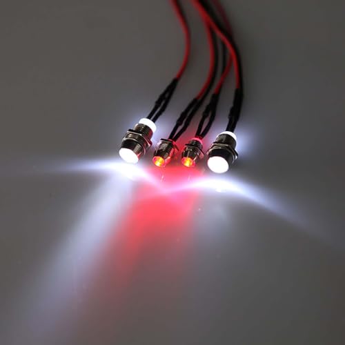 4 LED Red, White