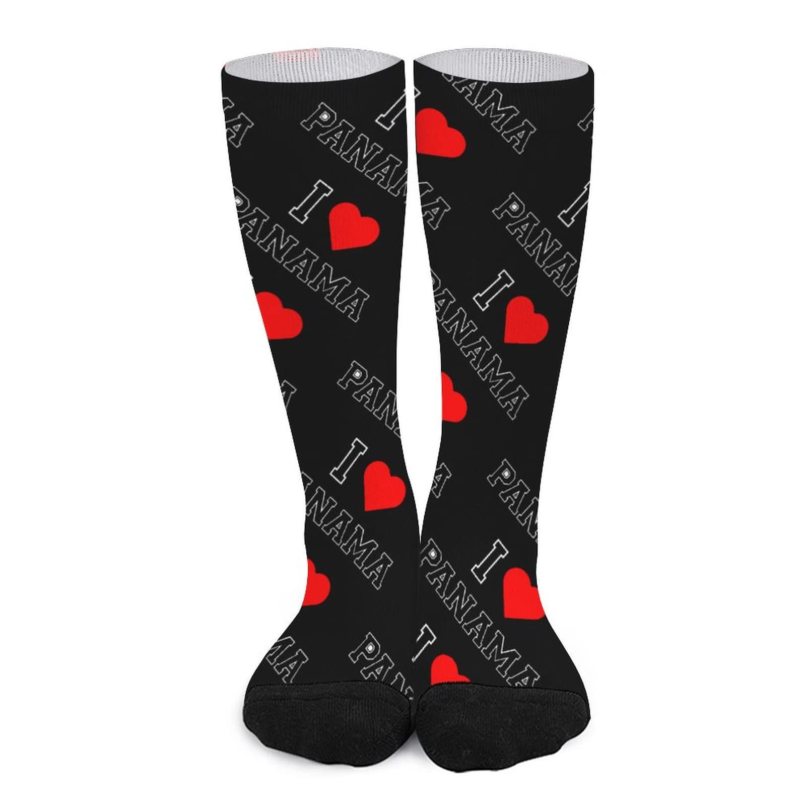 Panama High Stockings - Printed Tube Socks for Men & Women | Colorful Athletic Socks for Running, Hiking & Winter Warmth | Unisex Sports Socks