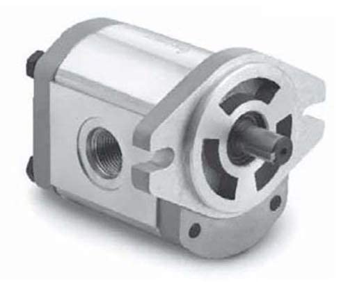 High Pressure Hydraulic Gear Pump - 3626 PSI, 4000 RPM, 0.389 CID, CW Rotation, 2-Bolt A Type, ⅝” Keyed Shaft, SAE 10 Outlet Ports - Ideal for Log Splitters, Construction Equipment, and Industrial Machinery (Model: 252431)