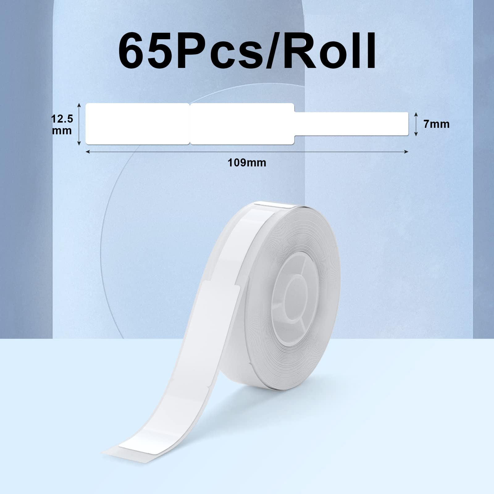 NIIMBOT D11 Label Maker Tape - 6 Rolls Cable Label Paper (0.47
