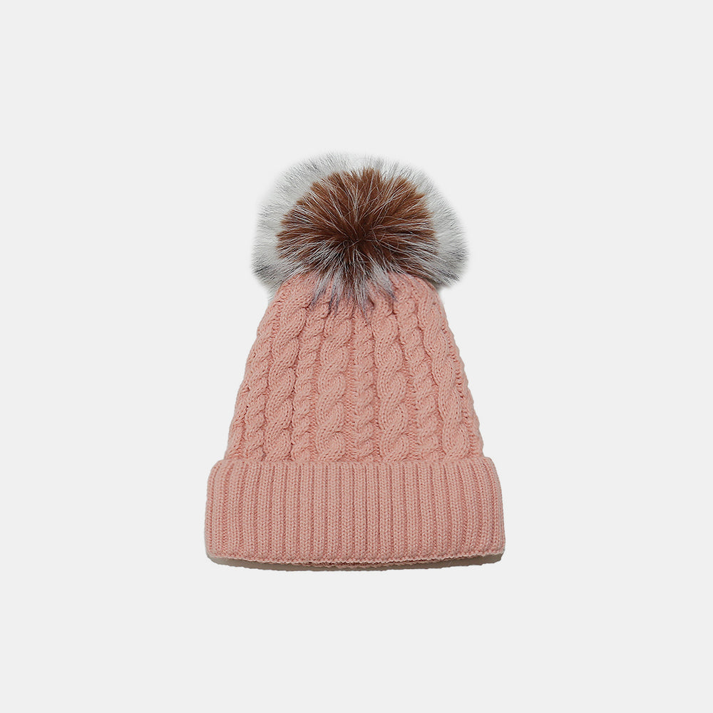 Cozy Cable Knit Winter Hat with Soft Pom Pom - Warm Beanie for Women & Men - Perfect for Skiing, Snowboarding & Cold Weather Activities