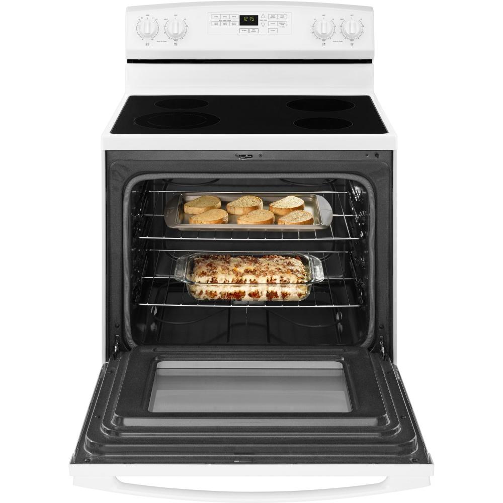 Amana 30 Inch Freestanding Electric Range YAER6603SFW - Stainless Steel Oven with Convection Bake for Home Kitchen Cooking