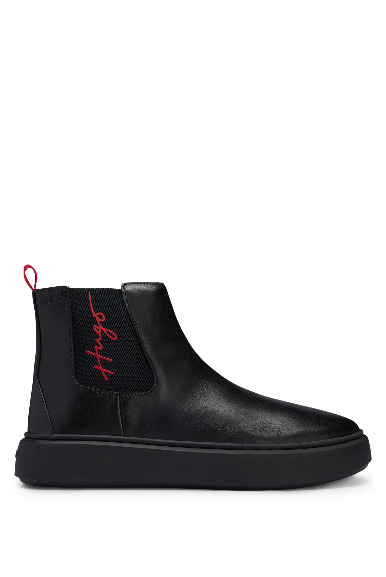 HUGO Men's Modern Chelsea Boots - Waterproof Leather Ankle Boots for Men, Slip On Dress Shoes with Elastic Side, Comfortable Casual & Business Wear - Perfect for Office, Travel & Outdoor Activities