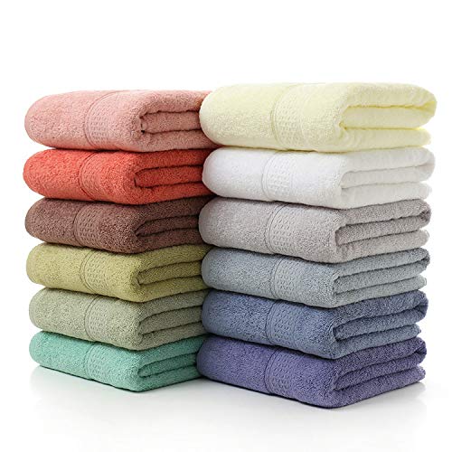 Premium 3-Piece Cotton Towel Set - 1 Bath Towel & 2 Hand Towels | Ultra Absorbent, Soft & Quick-Drying | Perfect for Bathroom, Shower & Spa | Brick Red Home Essentials