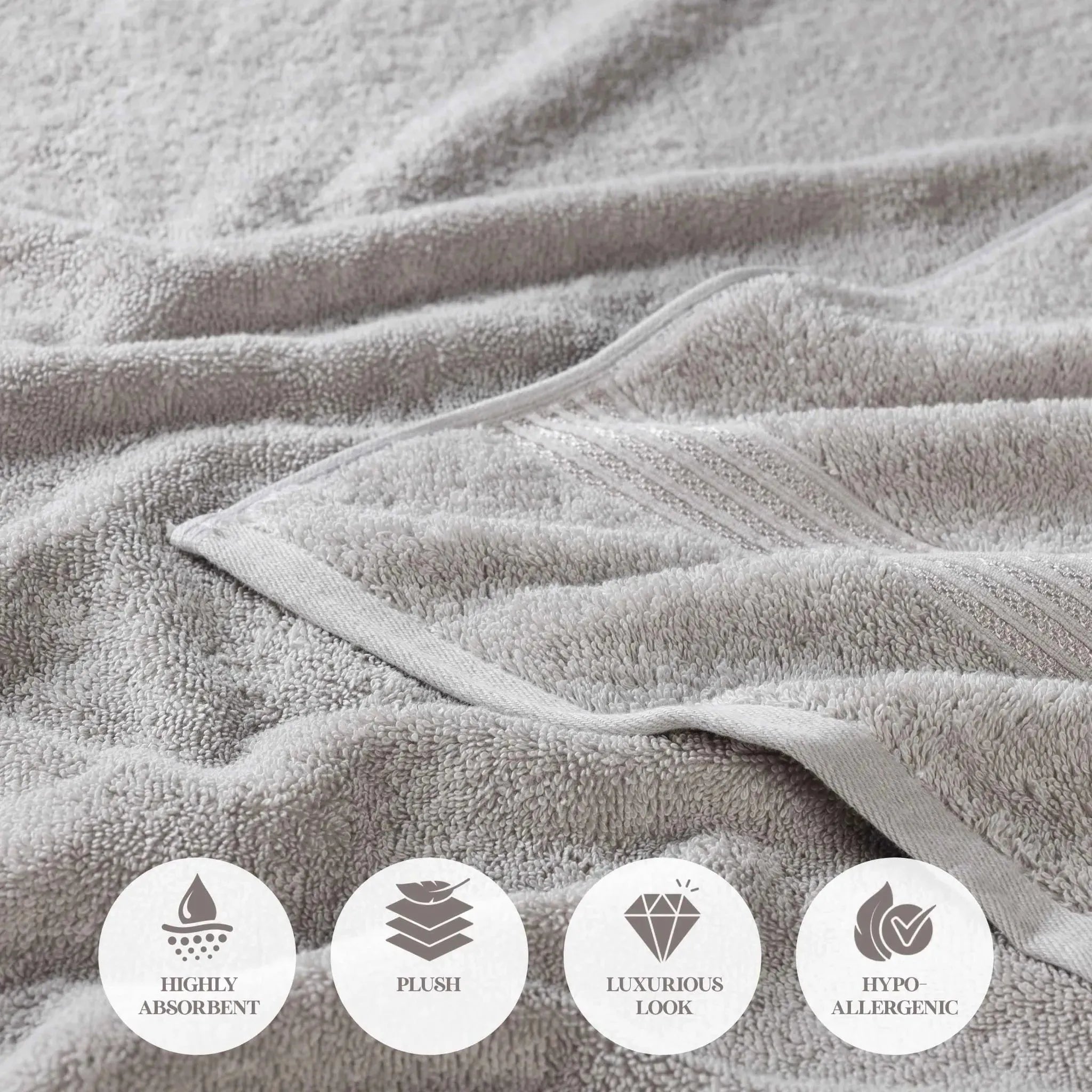 Premium Egyptian Cotton Bath Towel Set of 2 - Ultra Soft & Highly Absorbent Luxury Bath Sheets for Spa, Hotel & Home Use - 100% Heritage Cotton (White)