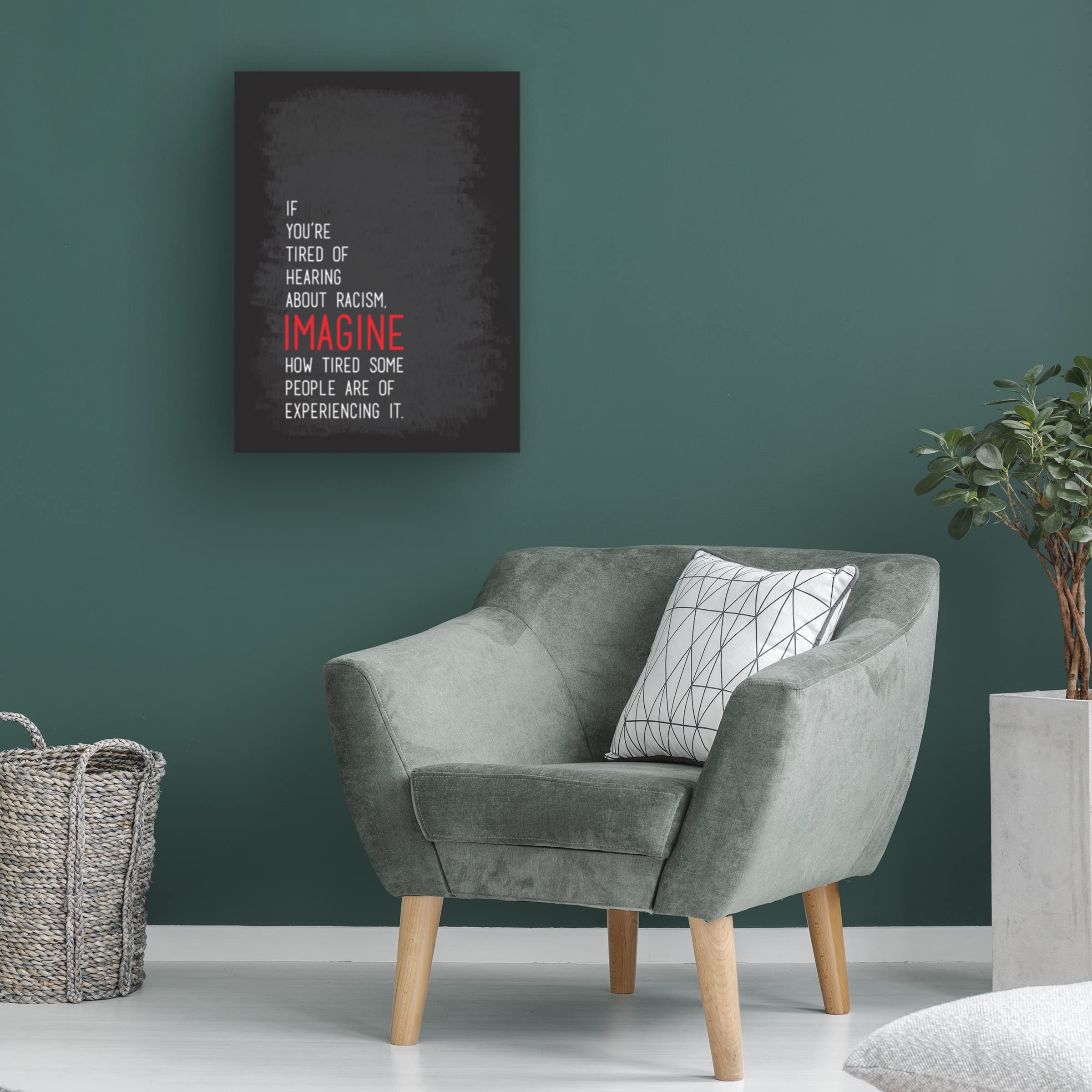Trademark Fine Art 'Imagine' Canvas Wall Art by Tenisha Proctor - Perfect for Living Room, Bedroom & Office Decor