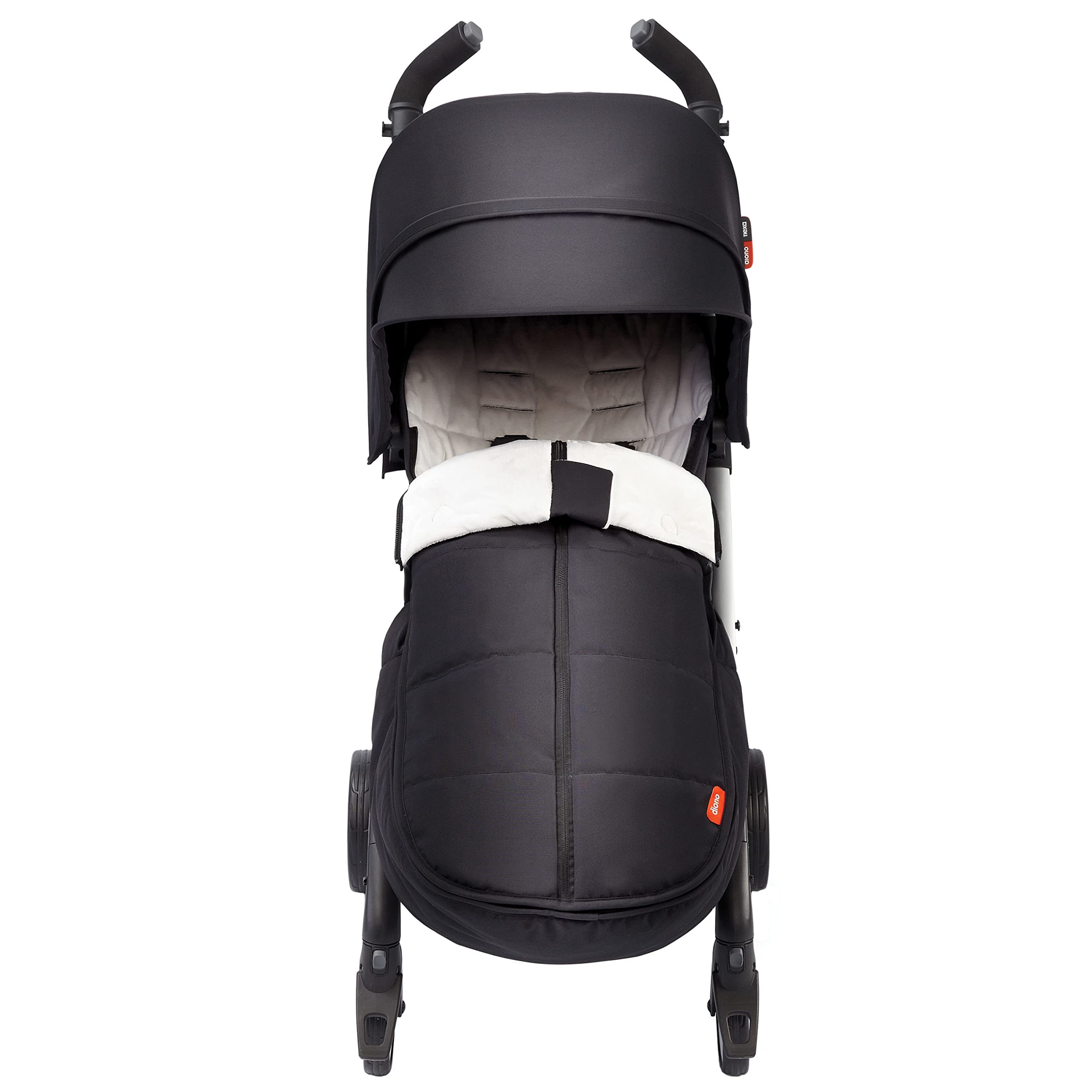 Diono All Weather Stroller Footmuff - Universal Fit for Baby to Toddler with Super Soft Padding, Weatherproof & Water Resistant Lining (Black Midnight) - Perfect for Winter Strolls, Outdoor Adventures & Cold Weather Protection