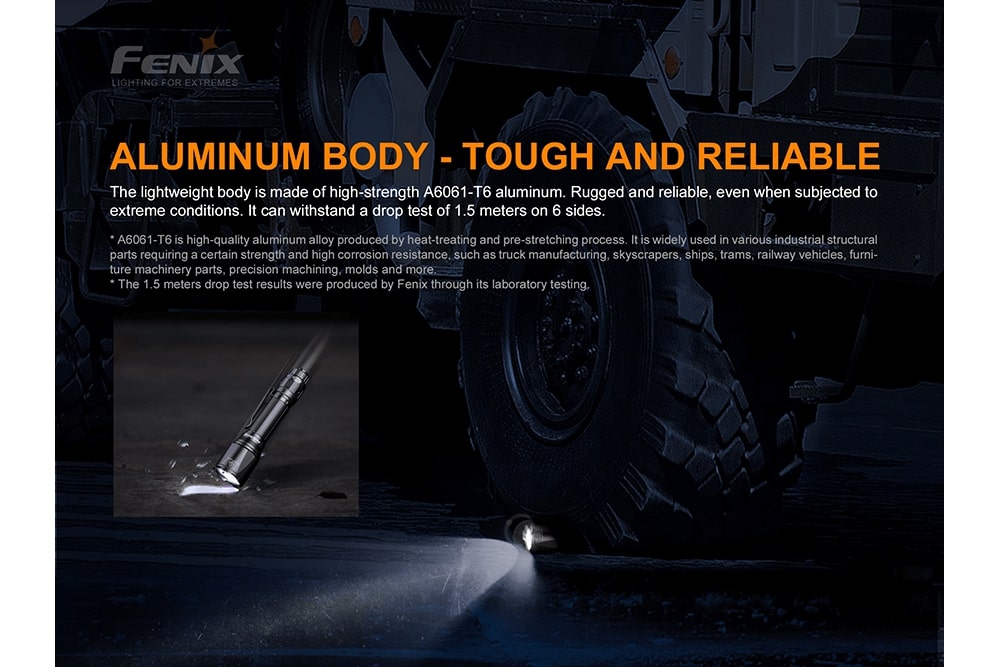 Fenix TK11 TAC LED Tactical Flashlight 1600 Lumens - High-Intensity Rechargeable Flashlight for Outdoor, Camping, Hunting & Emergency Use