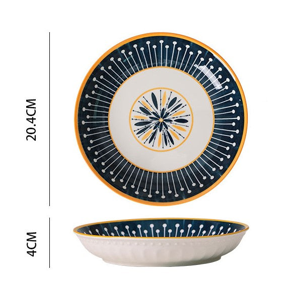 50% Off Clearance Sale - Reusable Printed Bowls & Dishes Set for Home Dining, Party Serving, and Kitchen Decor