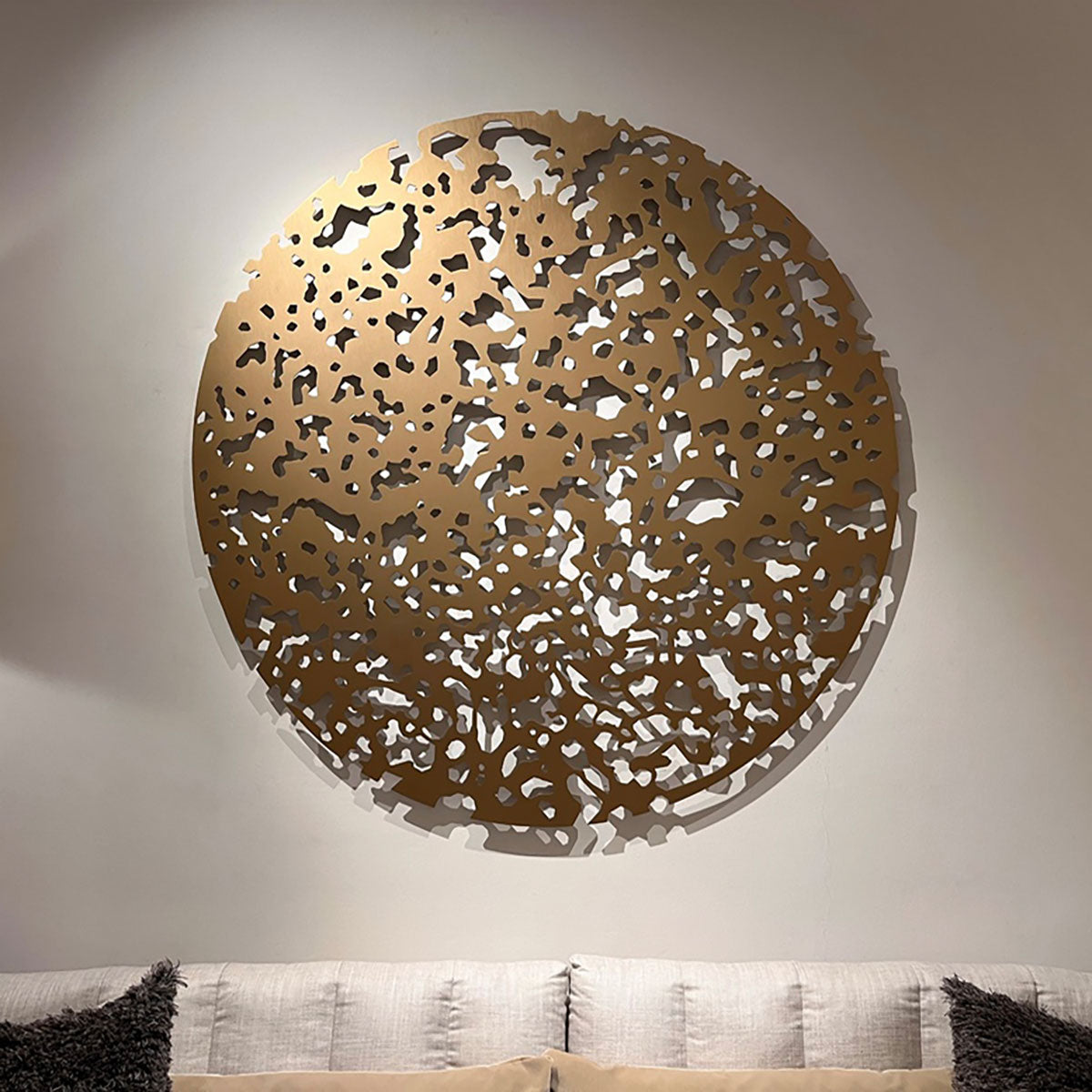 Laser-Cut Corten Steel Sculpture - Modern Outdoor Garden Art for Patio, Yard & Landscape Decor