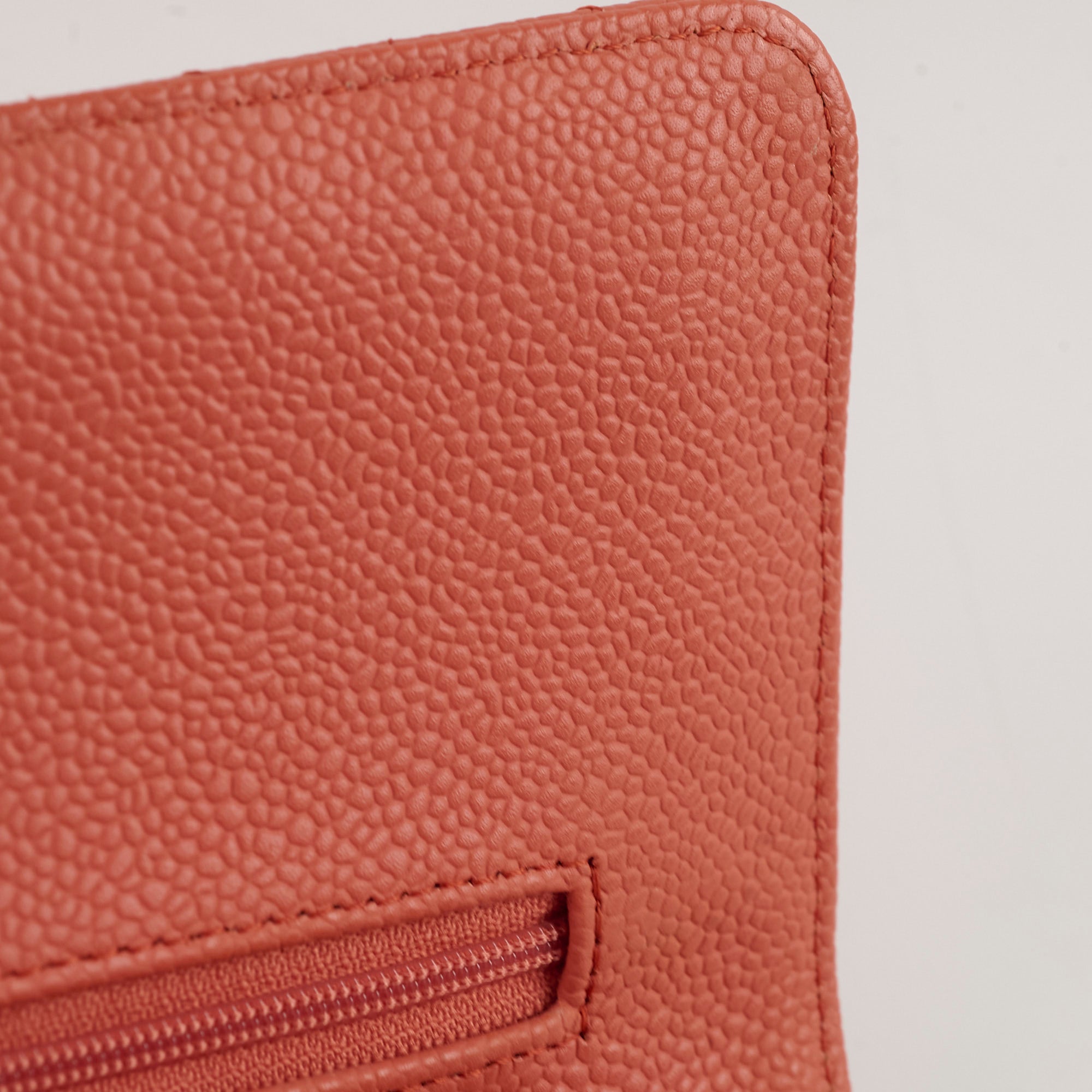 Chanel Medium/Large 24k Gold Plated Caviar Classic Flap Bag in Salmon Pink - Luxury Handbag for Women, Perfect for Parties, Weddings & Special Occasions