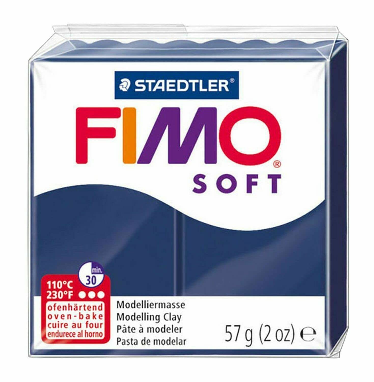Staedtler FIMO Soft Polymer Oven-Bake Modeling Clay - 6-Piece Cool Tone Set for DIY Crafts, Jewelry Making & Home Decor