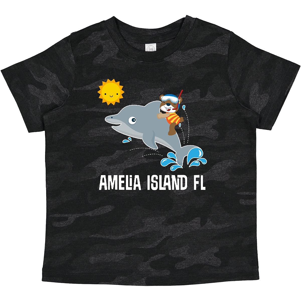 Inktastic Amelia Island Florida Baby T-Shirt - Cute Florida Vacation Outfit for Infants & Toddlers - Perfect for Beach Trips, Family Photos & Souvenirs