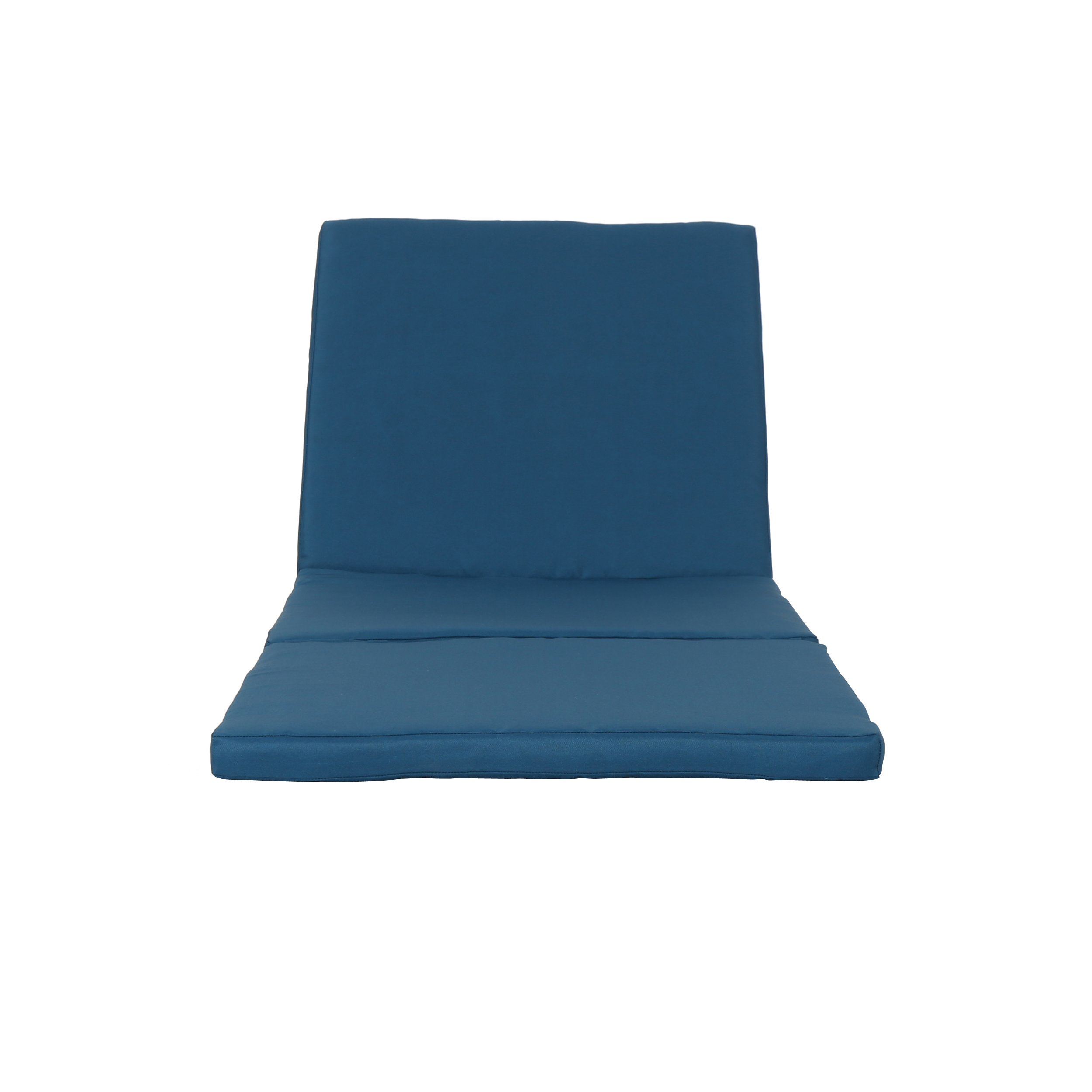 Christopher Knight Home Jamaica Outdoor Water Resistant Chaise Lounge Cushions - Blue Set of 2 - Weatherproof Patio Furniture Cushions for Poolside, Deck, and Backyard Relaxation