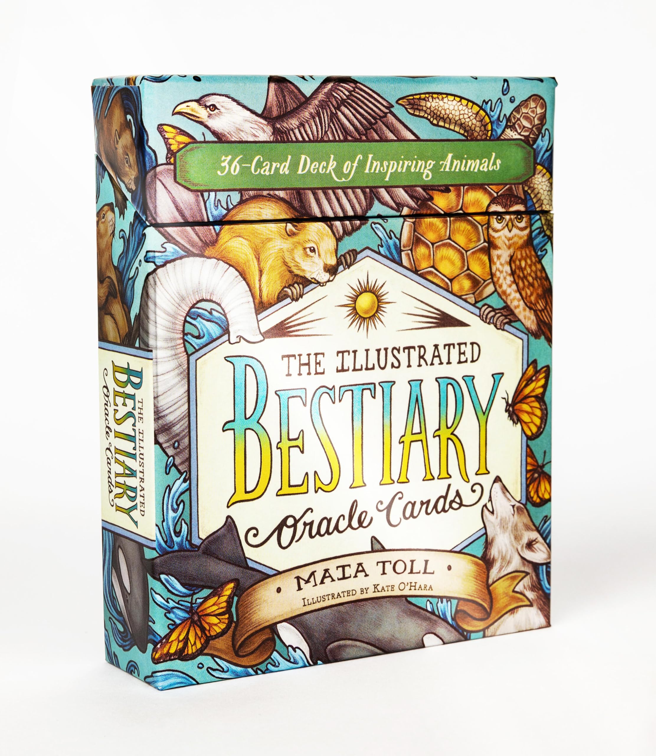 The Illustrated Bestiary Oracle Cards - 36-Card Deck of Inspiring Animals for Divination & Guidance | Wild Wisdom Oracle Deck for Meditation, Spiritual Growth & Intuitive Readings