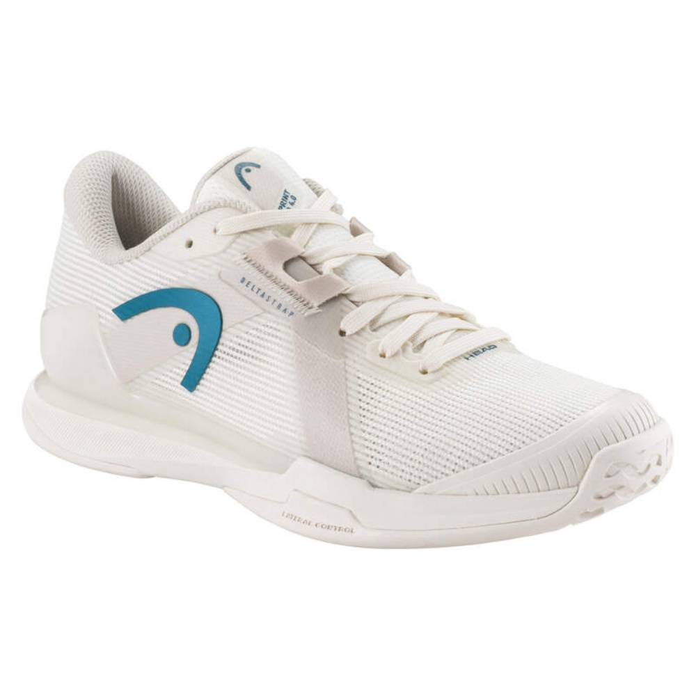 Head Sprint Pro 4.0 Women's Tennis Shoes - Lightweight Performance Court Shoes for Women (Chalk White/Twilight Blue) | Perfect for Competitive Matches & Training Sessions