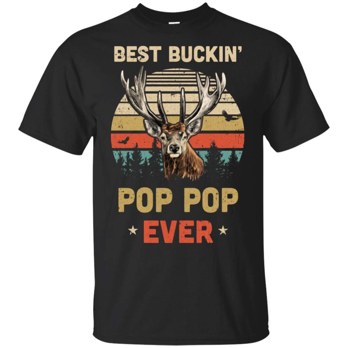 Vintage Buckin' Best Pop Ever T-Shirt - Father's Day Gift Idea - Comfortable Short Sleeve Cotton Tee - Perfect for Casual Wear, Gifts & Family Events