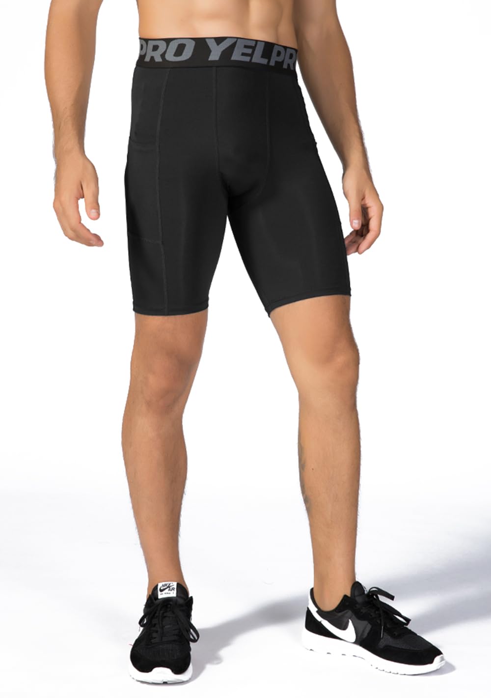 Queerier Men's Compression Shorts 1/3/4 Pack - Moisture Wicking Spandex Workout Underwear for Running, Gym & Sports - Breathable Athletic Base Layer Shorts for Cycling, Basketball & Training
