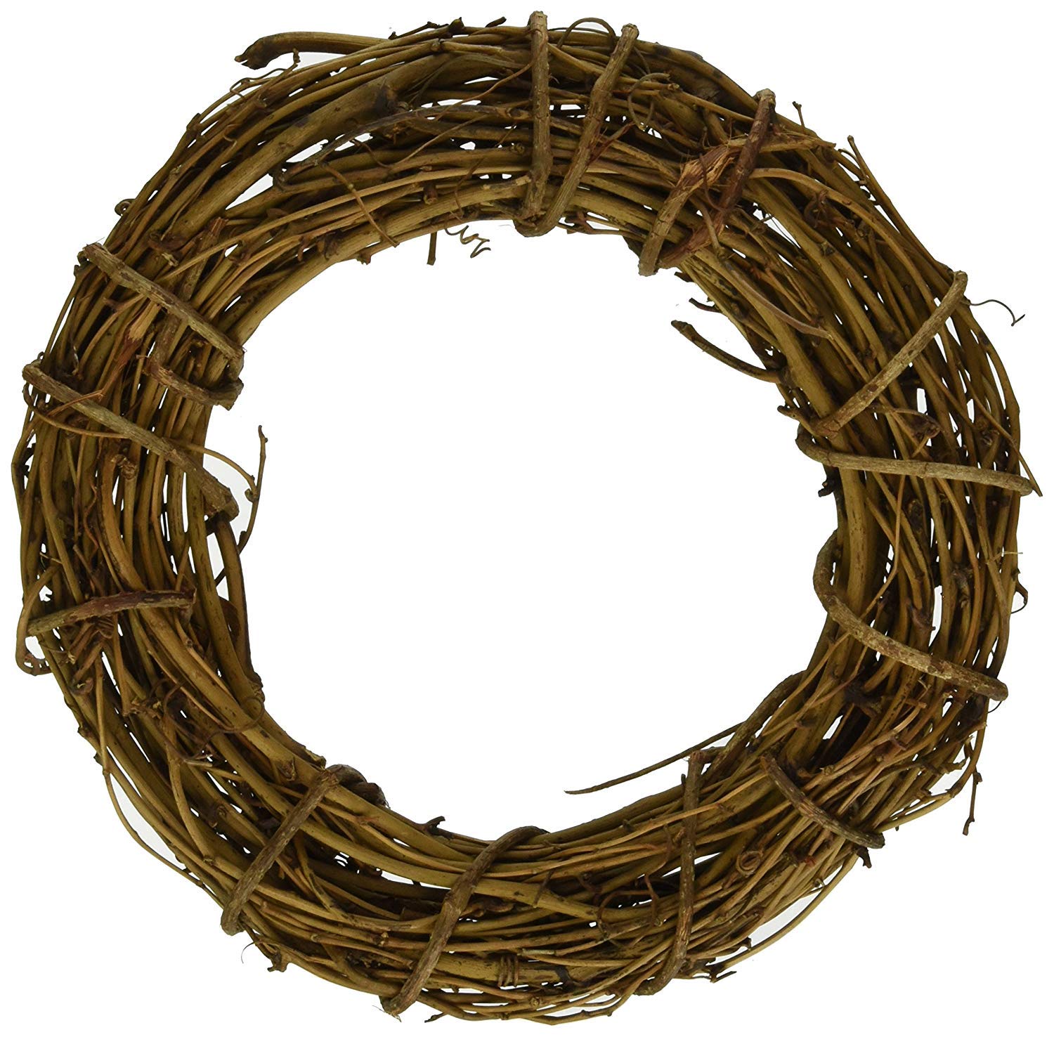 1pcs Natural Grapevine Wreath Ring 12inch - DIY Rustic Wreath Base for Summer, Fall, Christmas Decor - Perfect for Door Garland, Home, Wedding, Party, Gift & Hanging Decorations