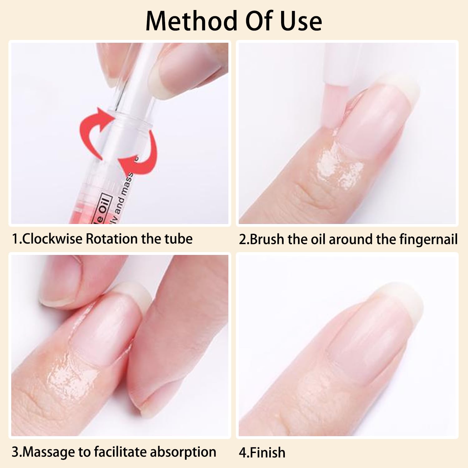 12pcs Sweet Almond Cuticle Oil Pen - Nail Growth Serum & Repair Treatment for Dry Cuticles, Hydrating Nail Care with Vitamin E - Perfect for At-Home Manicures & Nail Salon Use