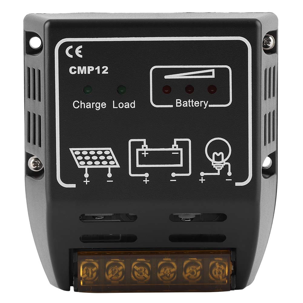 12V 10A MPPT Solar Charge Controller - Waterproof Intelligent PV Regulator for 12V Batteries | Ideal for RV, Boat, Off-Grid Cabin & Small Solar Power Systems
