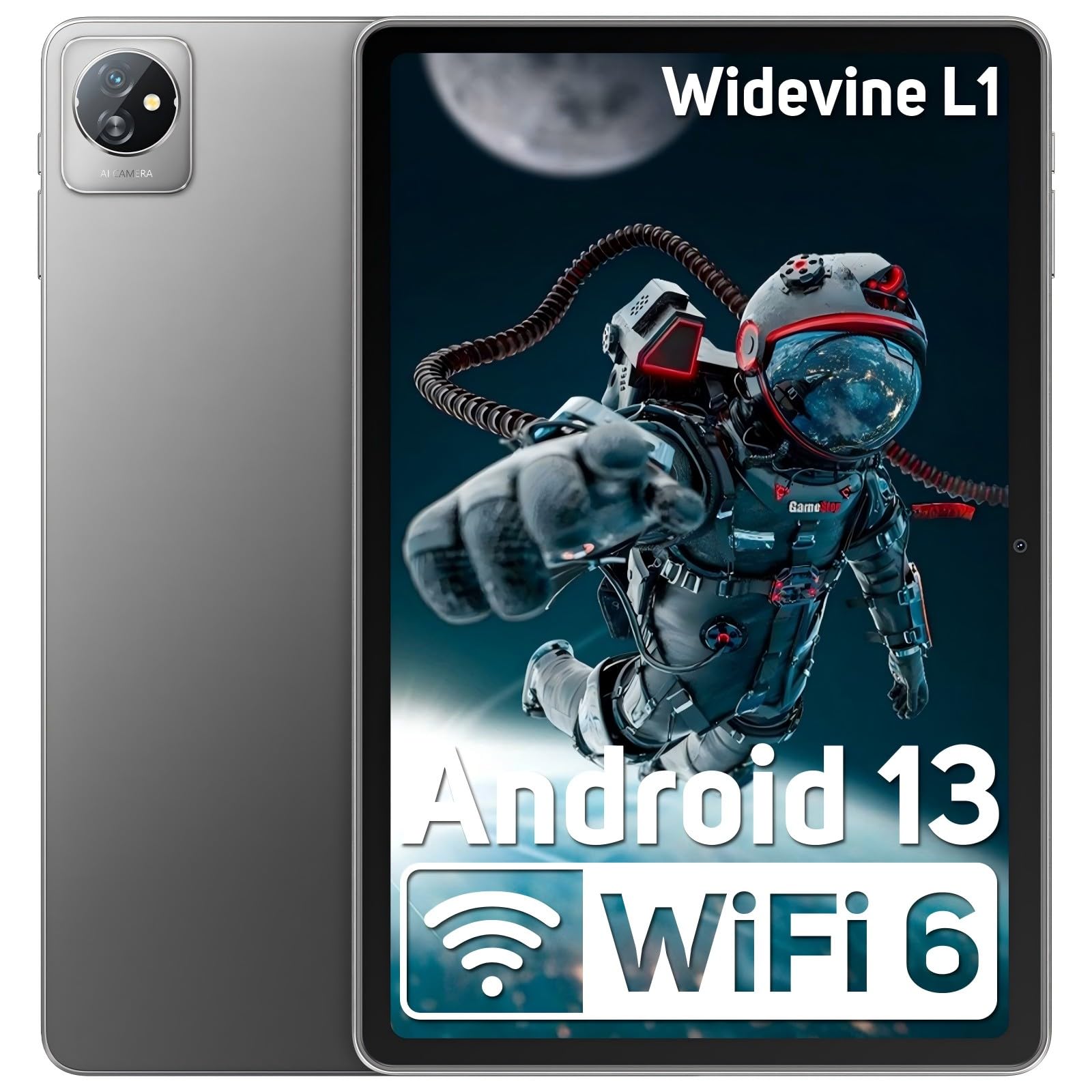 Blackview 10 Inch Android 13 Tablet - 8GB RAM (4+4) 64GB Storage, 1TB Expandable, WiFi 6, HD+ Display, Quad-Core Processor, 6580mAh Battery, Dual Camera - Perfect for Work, Study & Entertainment