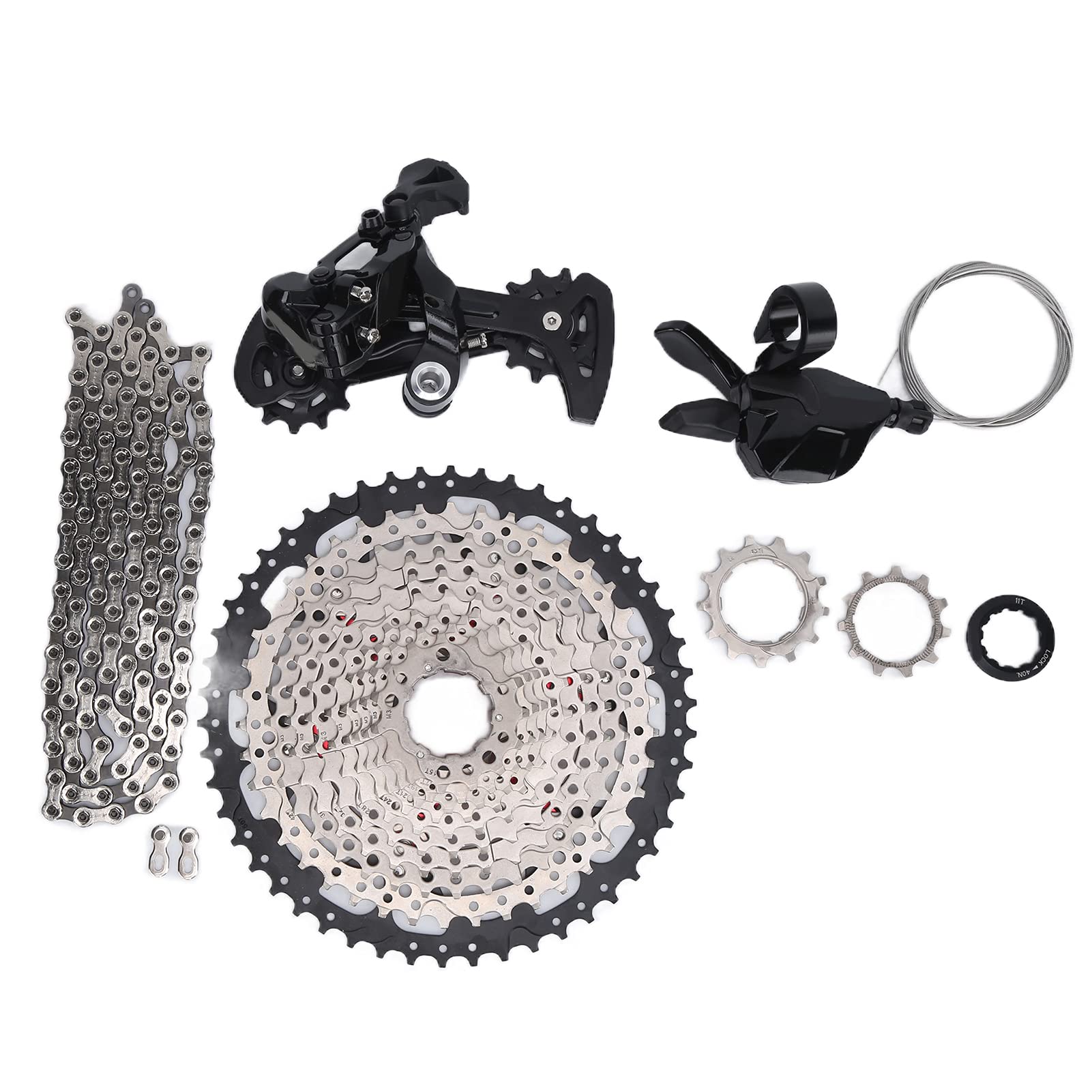 Vbestlife AX12 Speed Mountain Bike Transmission Kit - High-Performance Flywheel & Chain Set for Smooth Gear Shifting | Perfect for Trail Riding, Commuting & Off-Road Cycling Adventures