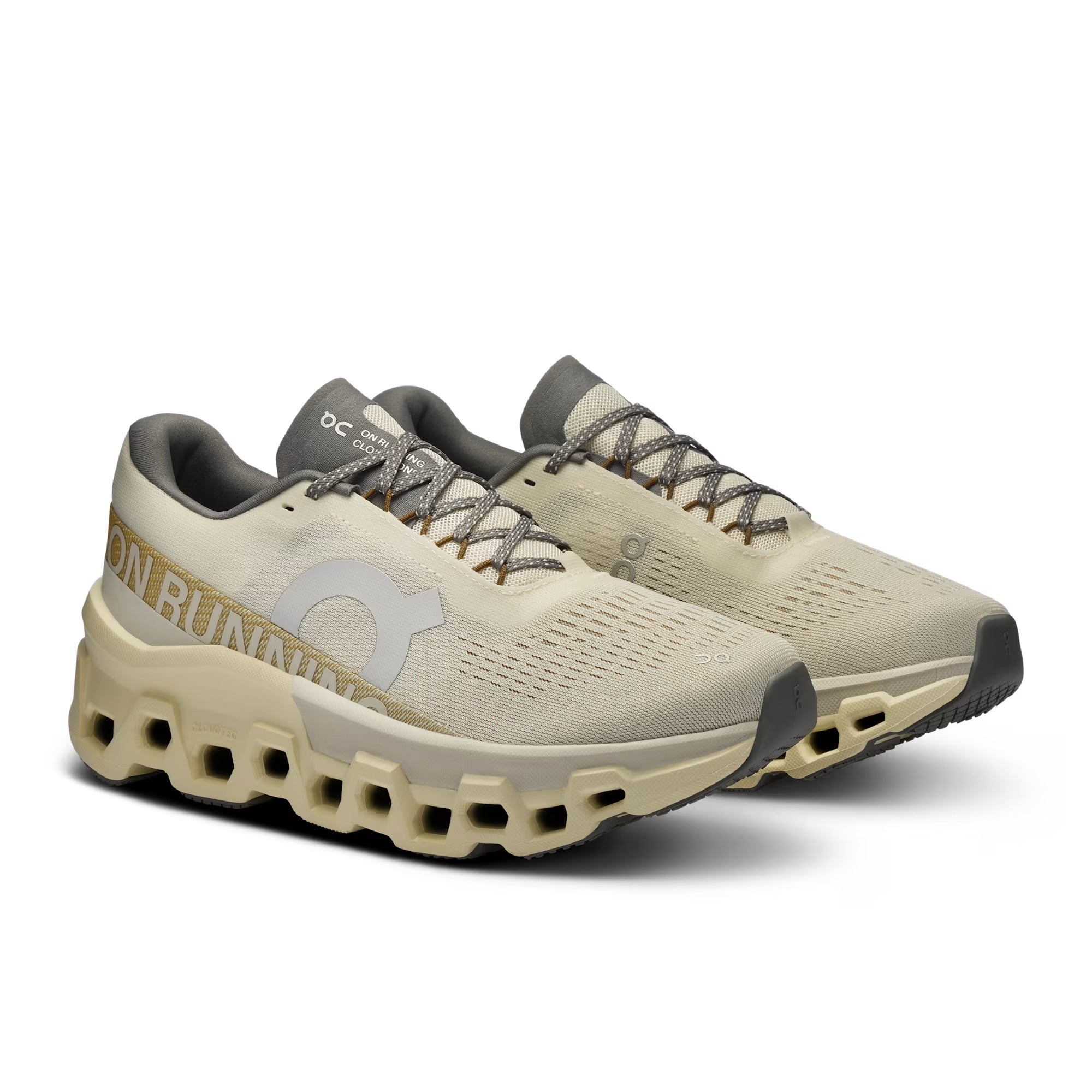 ON Women's Cloudmonster 2 Running Shoes - Lightweight Cushioned Sneakers for Women in Cream/Ice | Perfect for Road Running, Jogging & Gym Workouts